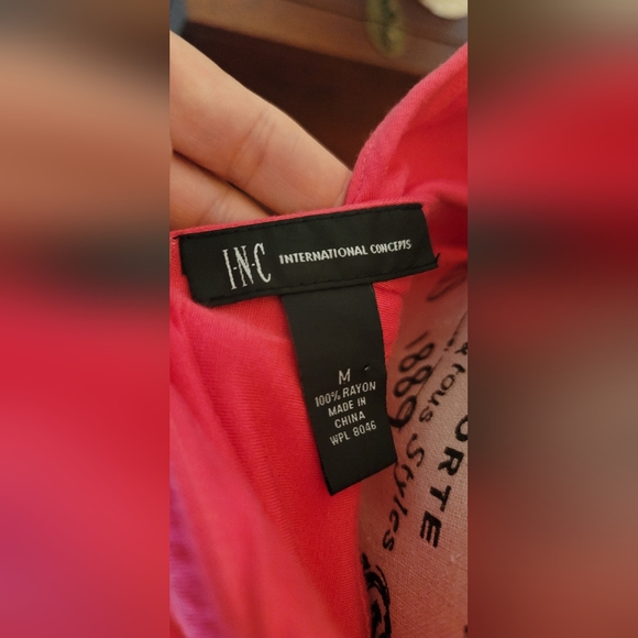 INC International Concepts ||  Deep-V Raspberry Ombre Maxi - Women's Size M - Picture 8 of 10